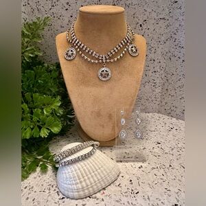 Rhinestone jewelry set